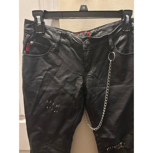 Tripp NYC flawed altered vegan leather black pants - Picture 6 of 13